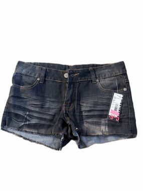 Distressed Denim Cutoff Shorts